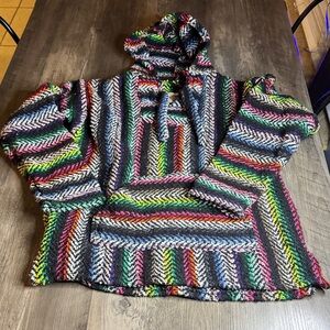 Vintage Boho Rasta Striped Women's Hoodie